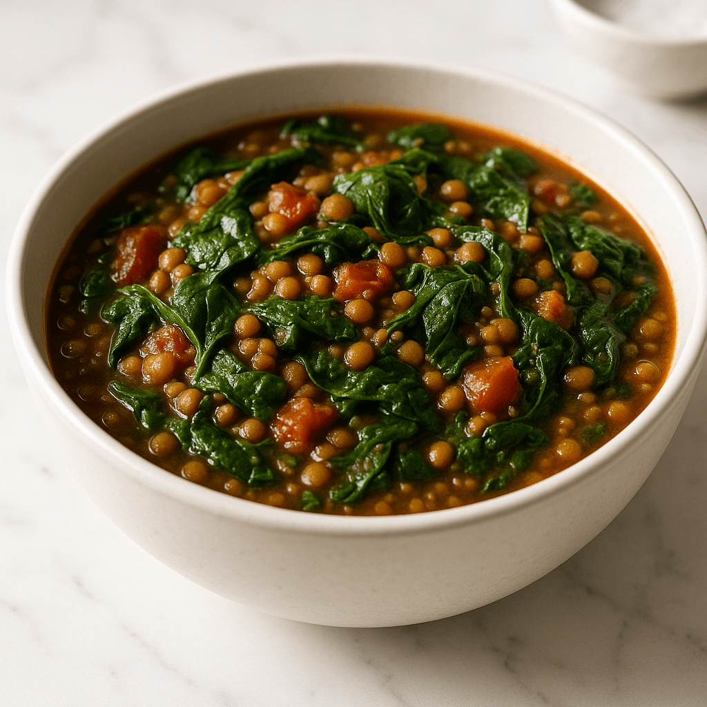Fiber-Rich Lentil and Spinach Stew