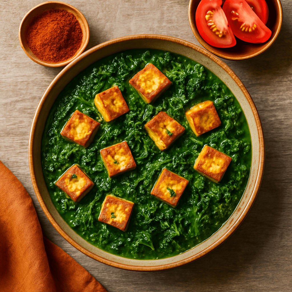 Vegan Palak Tofu with Kale