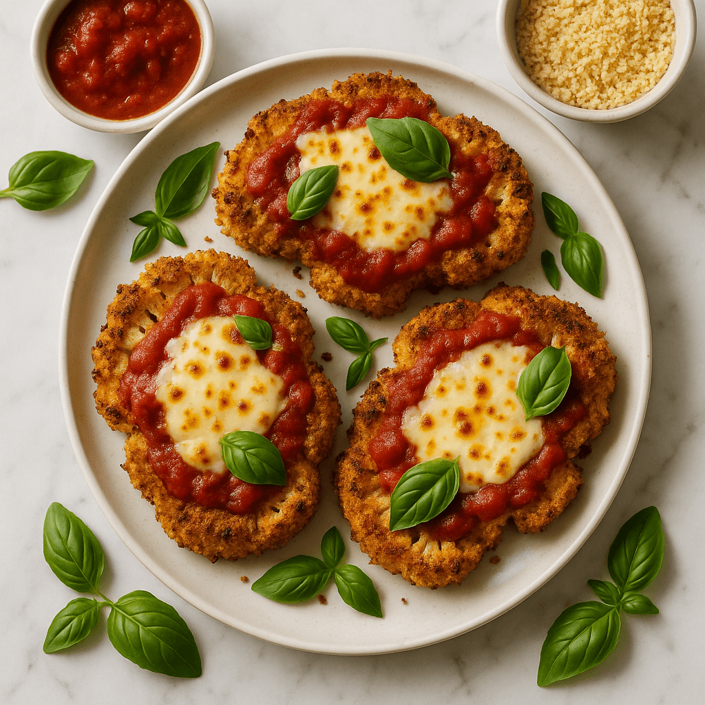 Crispy Vegan 'Chicken' Parmesan