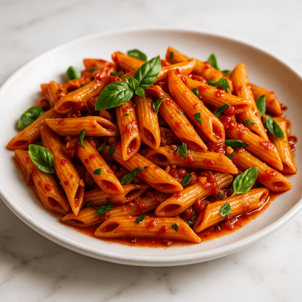 Spicy Vegetarian Arrabbiata Pasta