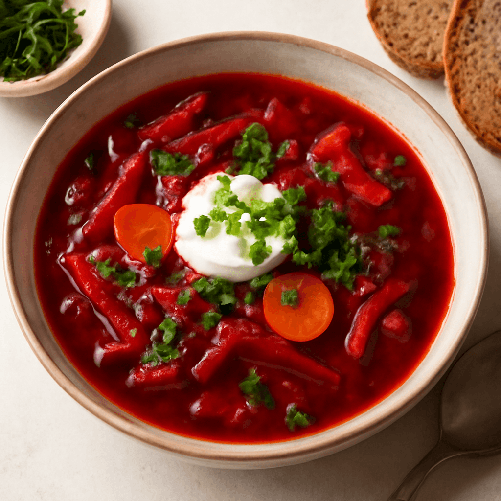 Hearty Russian-Style Vegan Borscht